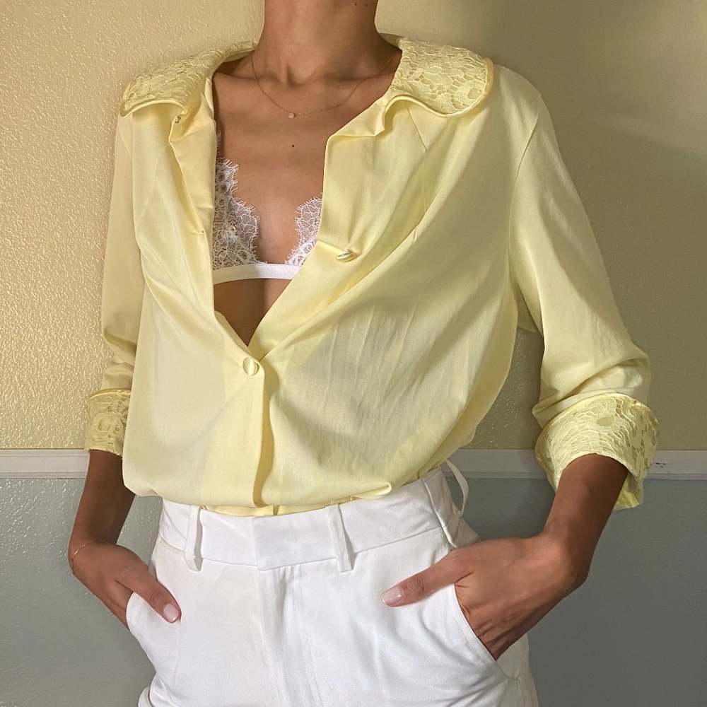 Vintage Yellow Shirtdress